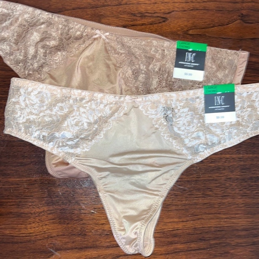 2 Large INC thongs